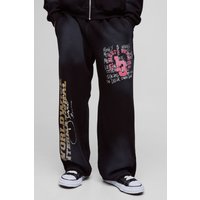 Worldwide Jogginghose mit extrem weitem Bein - Schwarz - M, Schwarz von boohooman