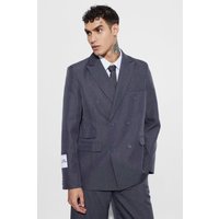 Zweireihiger strukturierter Oversize Blazer von boohooman