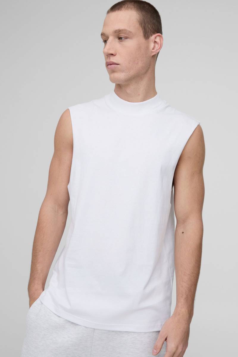 vesttop mit weiten Ärmeln - Weiß - XS, Weiß von boohooman