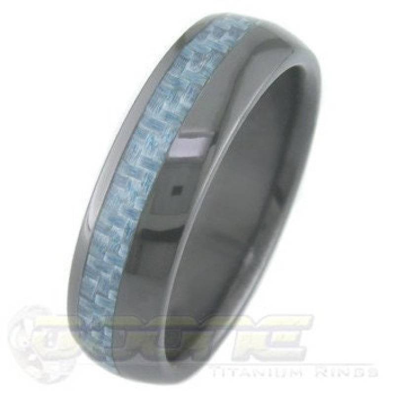 Schwarzer Zirkon Mit Eingelegter Karbonfaser von boonerings