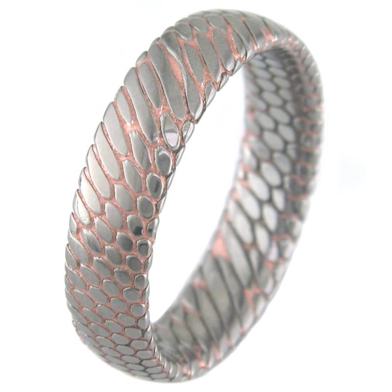 Supraleiter 6 Mm Geätzter Dome Ring von boonerings