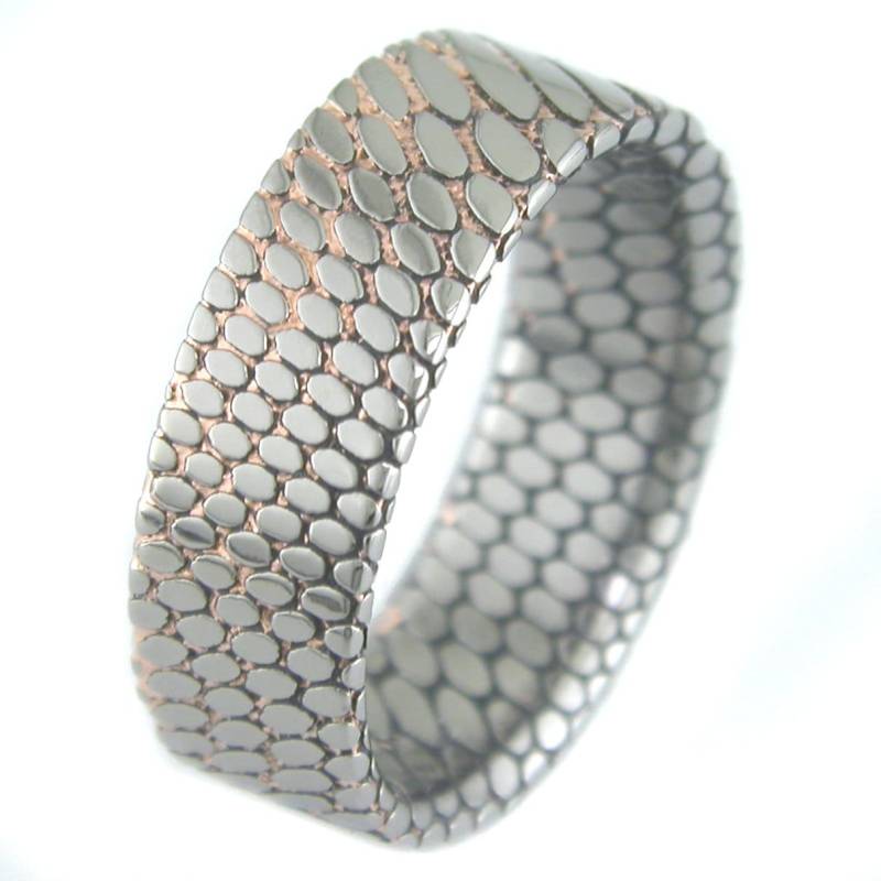 Supraleiter Flach 8mm Geätzter Ring von boonerings