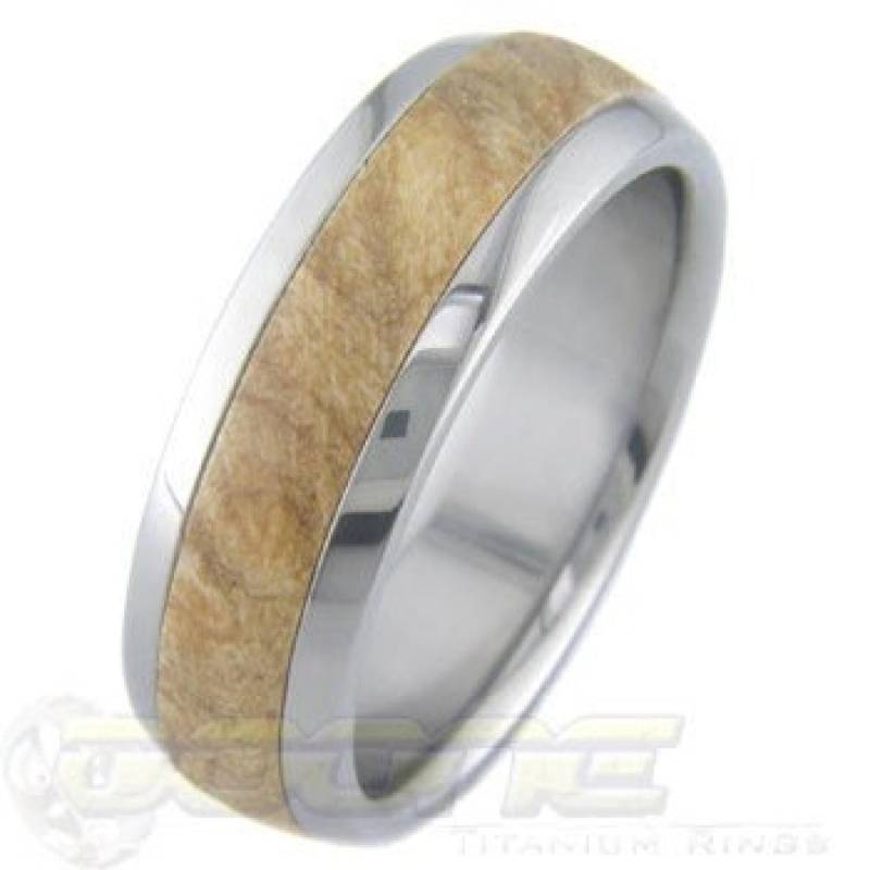 Titan Mit Ahorn Maserholz Holz Intarsienring von boonerings