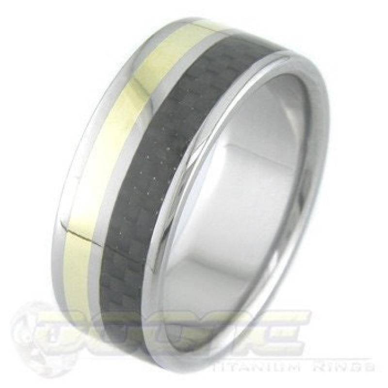 Titan Mit Eingelegter Kohlefaser Und Massivem 750Er Gold von boonerings