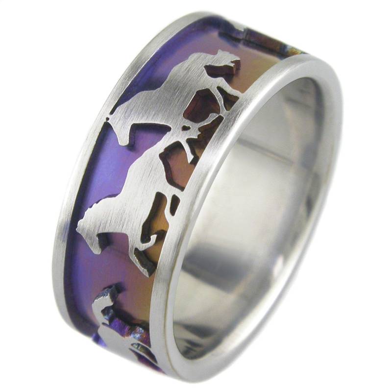 Wilde Pferde Titanring von boonerings