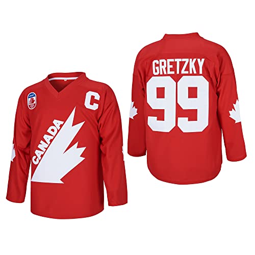 Herren #99 Gretzky Labatt Team Coupe Canada Cup Eishockey Trikot Genäht von borizjersey