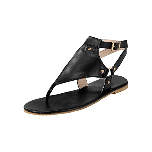 Sandalen Damen Sommer Sandaletten Damen Flach Zehen kneifen Sandale Peep Toe Schnürsandalen Flip Flop Atmungsaktive Vintage Abendschuhe Casual Elegant Sommer Schuhe Strandschuhe von boseucn