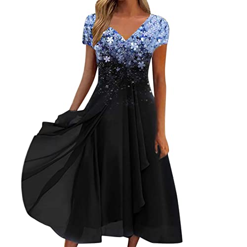 Sommerkleid Damen, Damen Abendkleider Elegant Hochzeit Festliche Kleider Damen Brautmutter Moderne Spitzenkleid Cocktailkleider Festlich Brautmutterkleider Brautkleid Festkleider von boseucn