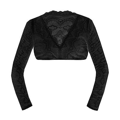 boseucn Damen Dirndlbluse Spitze, Dirndl Bluse Damen Dirndlblusen Elegante Bluse V Ausschnitt Langarm Trachtenbluse für Oktoberfest Weiß Schwarz Karneval Kostüm Bayrische Tracht Bluse Spitzenbluse von boseucn