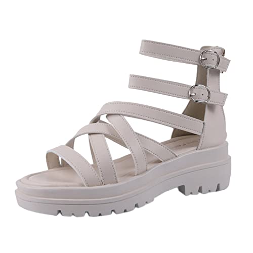 boseucn Damen Sandalen, Sandaletten Damen Plateau Keilabsatz Sandale Glitzer Riemchen Abendschuhe Atmungsaktive rutschfest Outdoorschuhe Casual Elegant Sommer Strandschuhe Freizeitschuhe Party Schuhe von boseucn