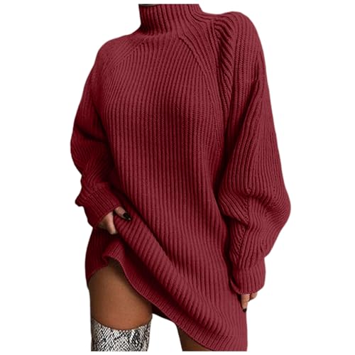 boseucn Damen Strickpullover Winter Baumwolle Strickpullover Damen Oversize Grobstrick Pullover Damen Gestreifter V-Ausschnitt Strickpullover Vintage Stricken Langarmshirt Pulli Sexy Sweater von boseucn