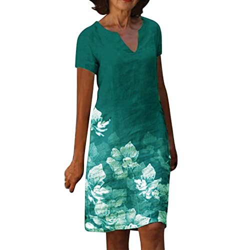 boseucn Leinenkleid Damen Sommer Vintage Blumen Drucken Freizeitkleid V-Ausschnitt Kurzarm Sommerkleid Knielang Leinenkleider Mutter Blusenkleid A-Linie Leinen Kleid Italienische Strandkleider boseucn Leinenkleid Damen Sommer Vintage Blumen Drucken Freizeitkleid V-Ausschnitt Kurzarm Sommerkleid Knielang Leinenkleider Mutter Blusenkleid A-Linie Leinen Kleid Italienische Strandkleider von boseucn