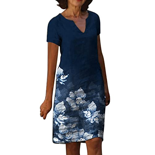 boseucn Leinenkleid Damen Sommer Vintage Blumen Drucken Freizeitkleid V-Ausschnitt Kurzarm Sommerkleid Knielang Leinenkleider Mutter Blusenkleid A-Linie Leinen Kleid Italienische Strandkleider boseucn Leinenkleid Damen Sommer Vintage Blumen Drucken Freizeitkleid V-Ausschnitt Kurzarm Sommerkleid Knielang Leinenkleider Mutter Blusenkleid A-Linie Leinen Kleid Italienische Strandkleider von boseucn