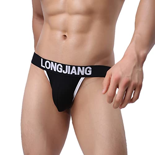 boseucn Unterhosen Männer, Herren Unterhosen Sexy LONGJIANG Einfarbig Unterwäsche Mann Tiefschutz G String Niedrige Taille String Tanga Slips Herren Höschen Briefs Elastische Atmungsaktiv Reizwäsche von boseucn