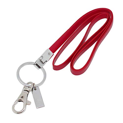Boshiho PU Leder-Schlüsselband, mit starkem Clip und Schlüsselanhänger für Schlüssel, Ausweiskartenhalter, USB-Stick oder Handy 40,6 cm rot Boshiho PU Leder-Schlüsselband, mit starkem Clip und Schlüsselanhänger für Schlüssel, Ausweiskartenhalter, USB-Stick oder Handy 40,6 cm rot von boshiho