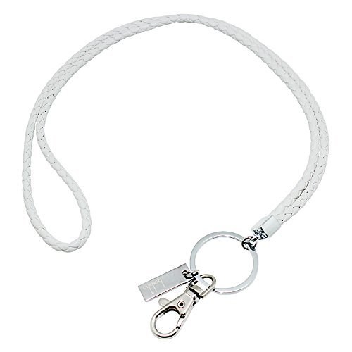 Boshiho PU Leder-Schlüsselband, mit starkem Clip und Schlüsselanhänger für Schlüssel, Ausweiskartenhalter, USB-Stick oder Handy 40,6 cm weiß Boshiho PU Leder-Schlüsselband, mit starkem Clip und Schlüsselanhänger für Schlüssel, Ausweiskartenhalter, USB-Stick oder Handy 40,6 cm weiß von boshiho