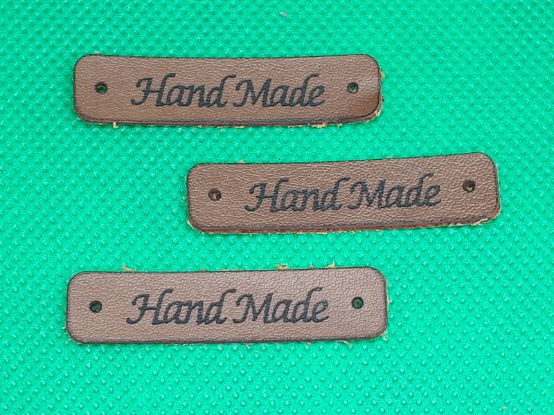 3 Stück Label Handmade Hand Made Kunstleder 2 Löcher Etiketten Aufnäher Pu Leder Basteln Nähen 3 Stück Label Handmade Hand Made Kunstleder 2 Löcher Etiketten Aufnäher Pu Leder Basteln Nähen von botonesymas