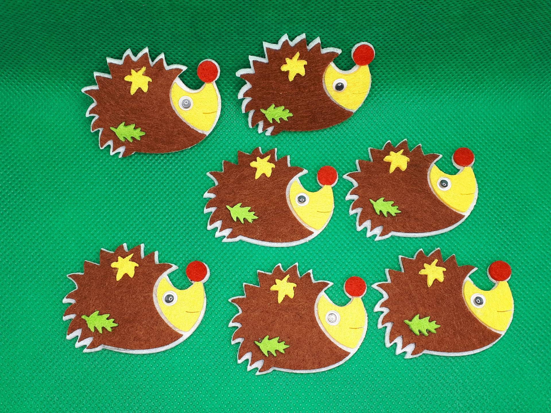 Igel Filz Stoff 10Er Set Diy Herbst Basteln Nähen Scrapbooking Igel Filz Stoff 10Er Set Diy Herbst Basteln Nähen Scrapbooking von botonesymas