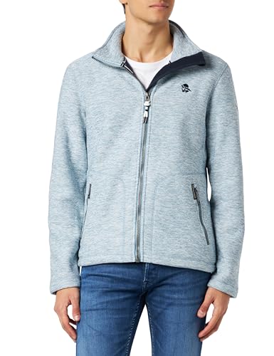 boundry Herren Strickfleecejacke 36323521-BO02, Hellblau Melange, L von boundry