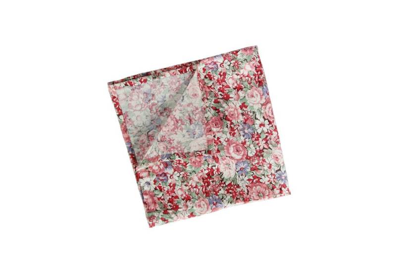 Fleur - Rosa Einstecktuch Mit Blumenmuster Fleur - Rosa Einstecktuch Mit Blumenmuster von bowtieandcotton