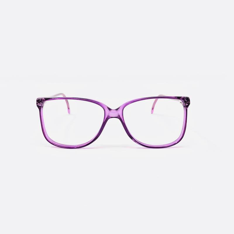 Clearance Vintage 1980 Cos Transparent Ultraviolett Übergroße Kunststoff Brillen von box5