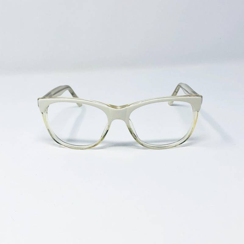 Clearance Vintage 1980Er Weiße Premiere Vision Kunststoff Brille von box5