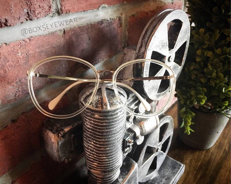 Clearance Vintage 1990 Übergroße Weiße Und Klare Nigura Brillen Brillengestelle von box5