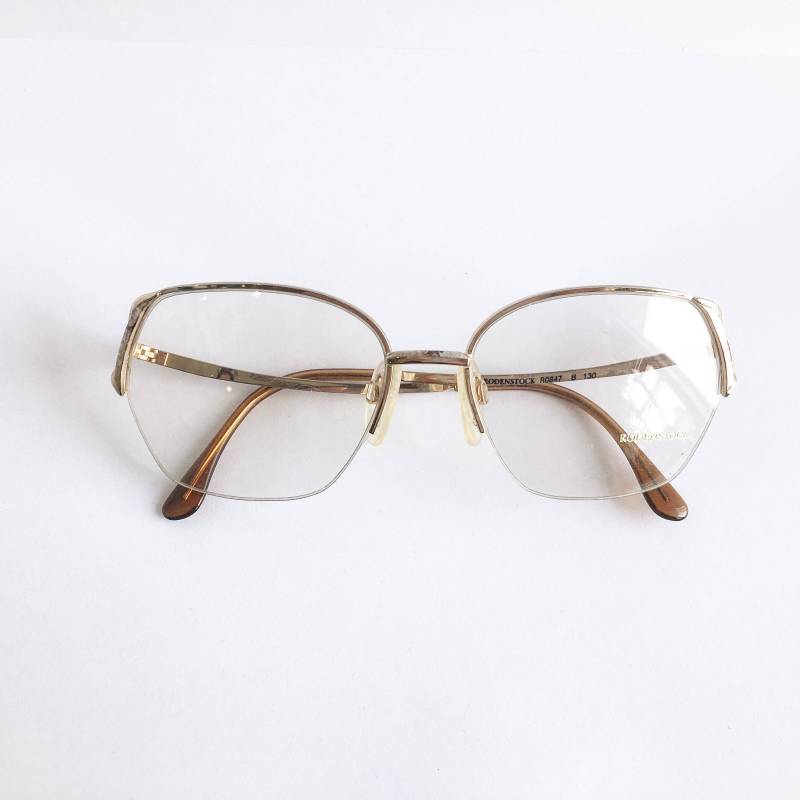 Vintage 1990's Halbrand Gold Rodenstock Brille von box5