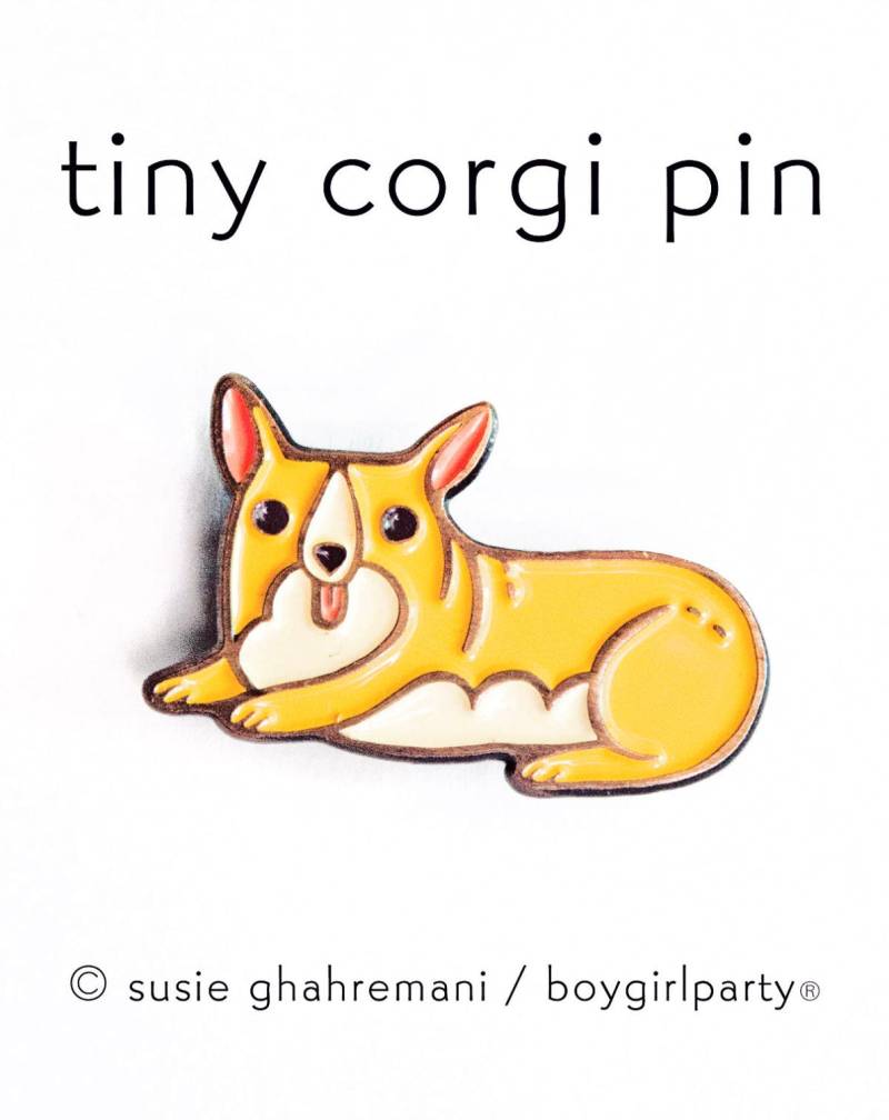 Corgis Emaille Pin - Niedliche Hunde Geschenke Pembroke Welsh Hund Brosche Schmuck Liebhaber Geschenk Millennials Weihnachten Lustiges Freund von boygirlparty