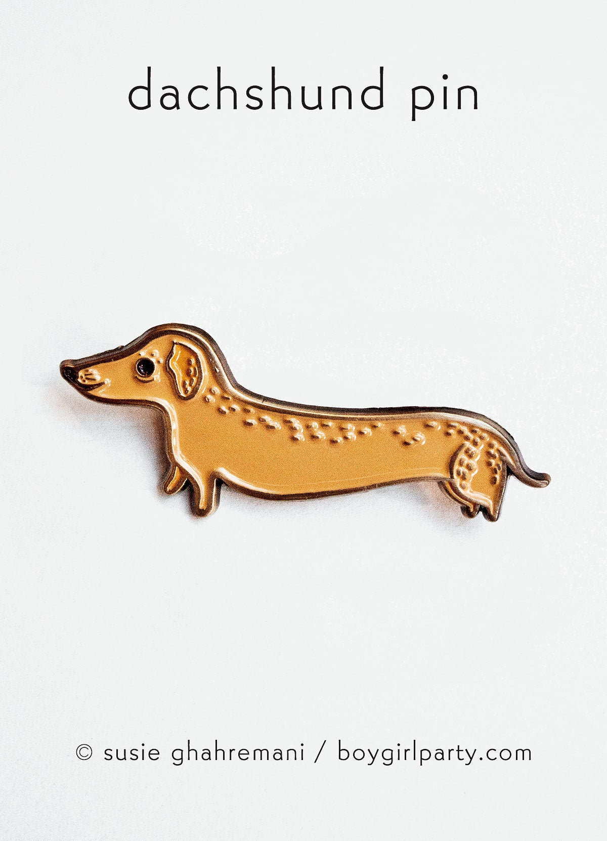 Dackel Emaille Pin Weiner Hunde Brosche, Mama Geschenk von boygirlparty