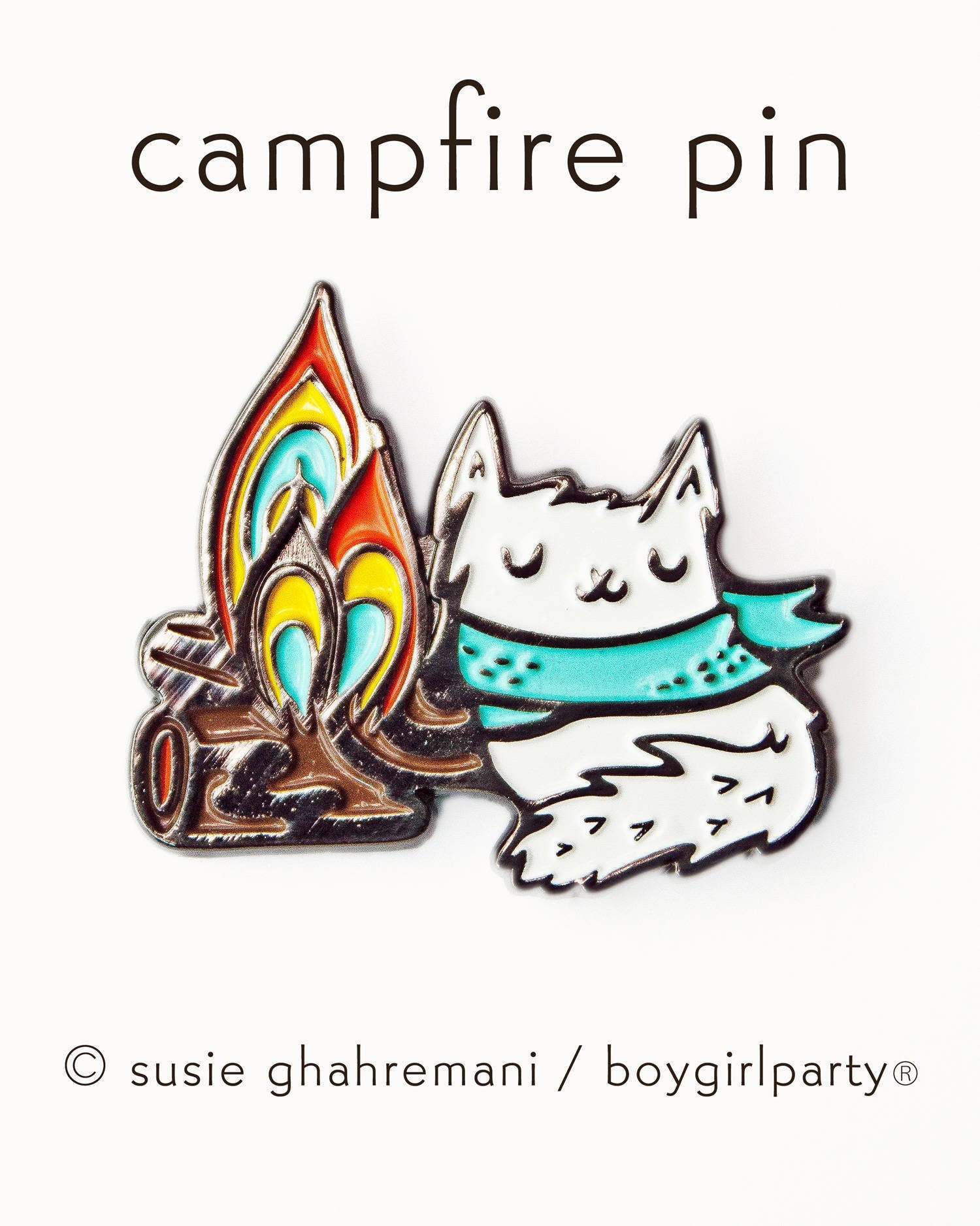 Einzigartige Camping Geschenke Emaille Pin Cute - Lagerfeuer Pin Camper Geschenk Fernweh Für Rucksack von boygirlparty