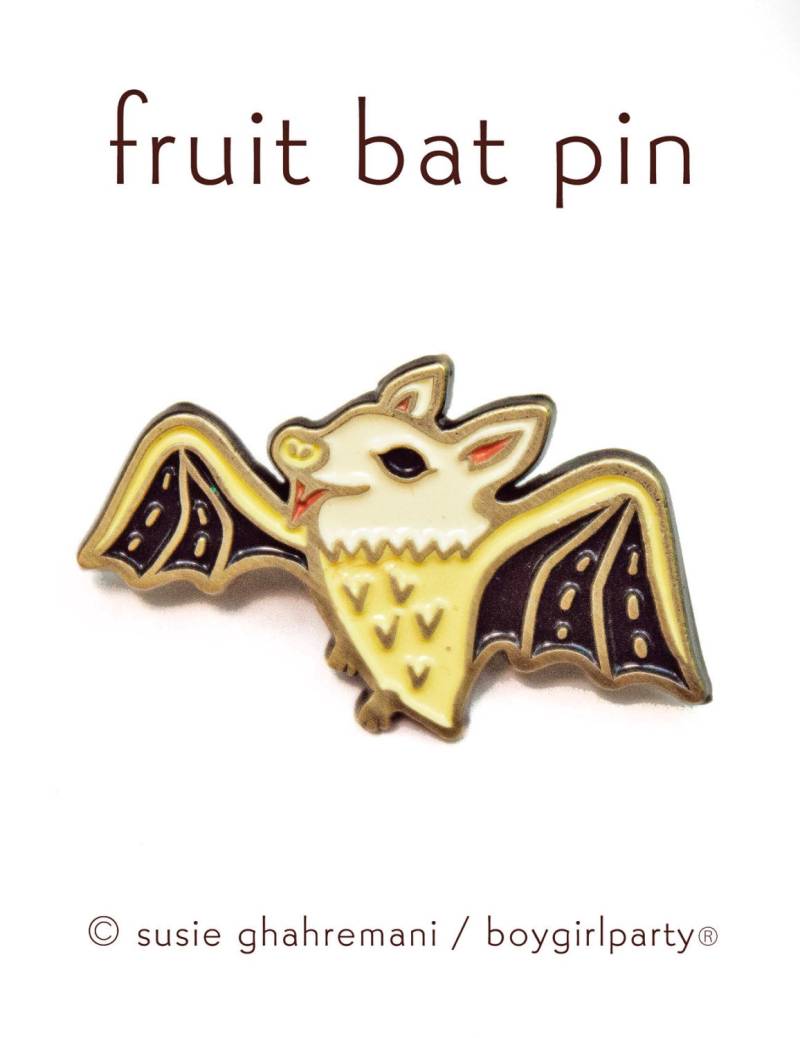 Fledermaus Pin Süßes Geschenk Halloween Pins Obst Emaille Kawaii Goth Hexe Hexen Schmuck von boygirlparty