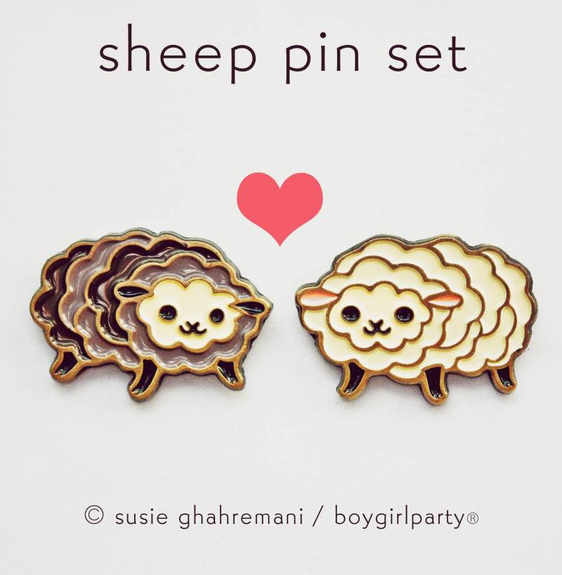 Freundschaft Pins Schaf Emaille Pin Set Geschenk Ideen Für Beste Freunde Buddy Freundin von boygirlparty