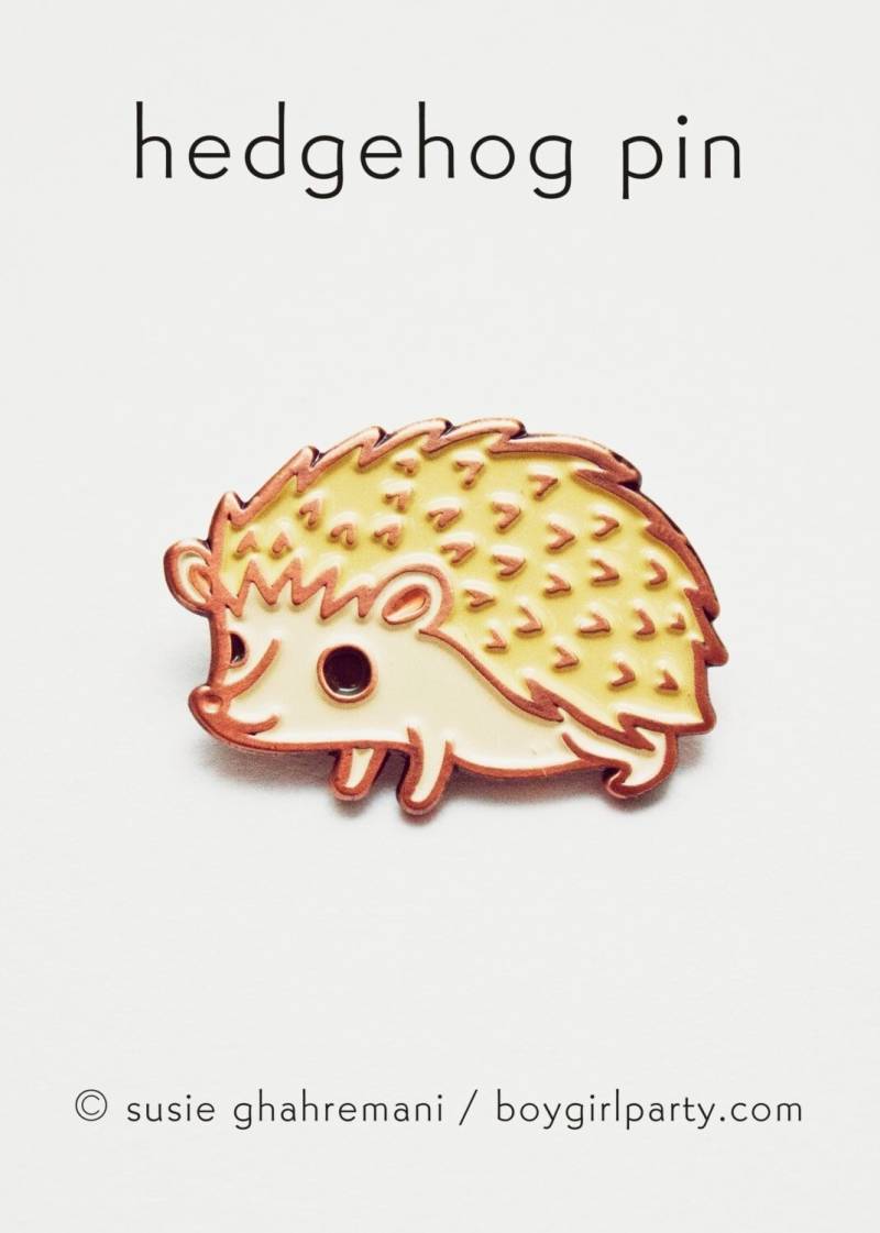 Igel Pin Emaille Pins Brosche Schmuck Anstecknadel Cartoon von boygirlparty
