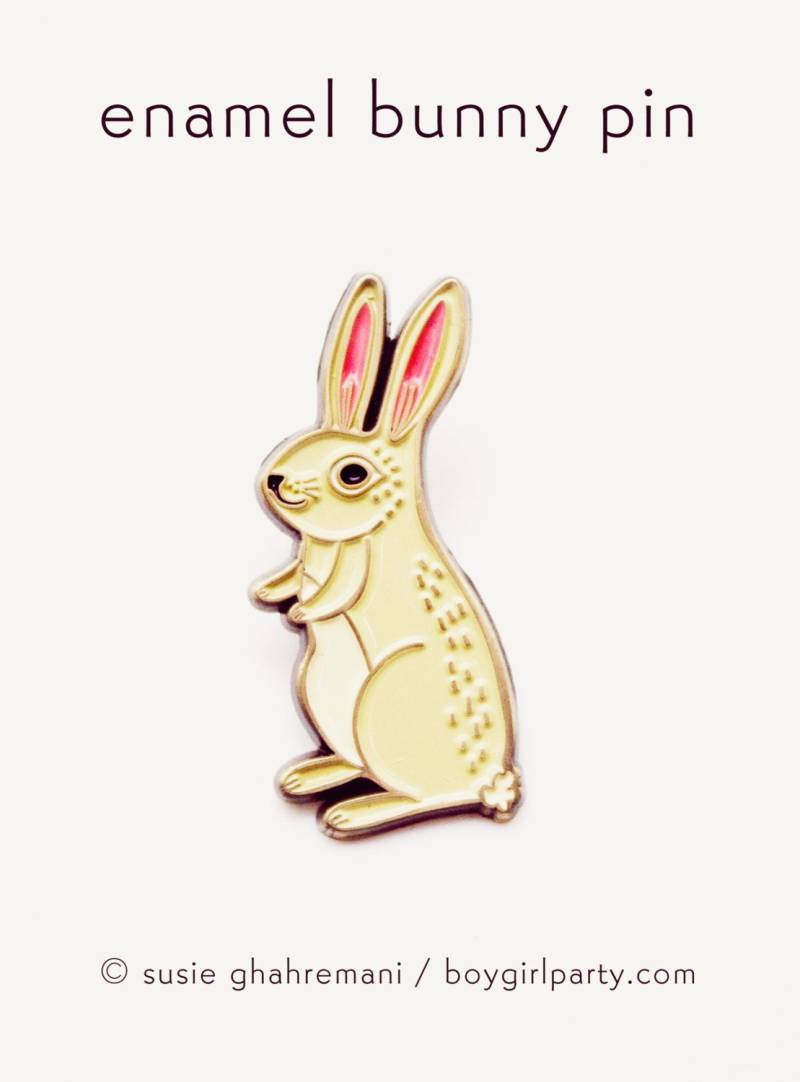 Niedliche Häschen Pin - Anstecker Mit Niedlichen Tiermotiven Niedlichem Hasen Von Boygirlparty von boygirlparty