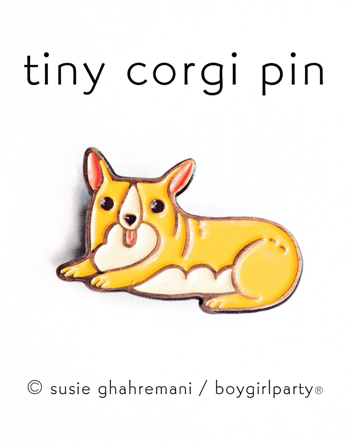 Niedliche Kleine Geschenke - Corgis Emaille Pin Ostergeschenke Niedlicher Süße Geschenkidee Miniature Animal Pins Fun Cool von boygirlparty