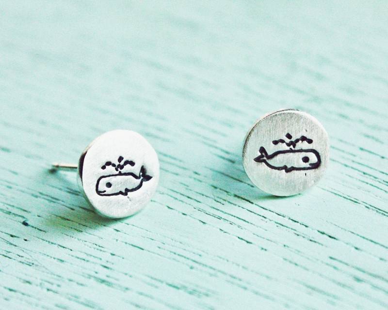 Niedliche Wal Ohrringe Ohrstecker Silber - Geburtstagsgeschenk Für Sie Schmuck Mama Tier Umweltfreundlicher Niedliche Wal Ohrringe Ohrstecker Silber - Geburtstagsgeschenk Für Sie Schmuck Mama Tier Umweltfreundlicher von boygirlparty