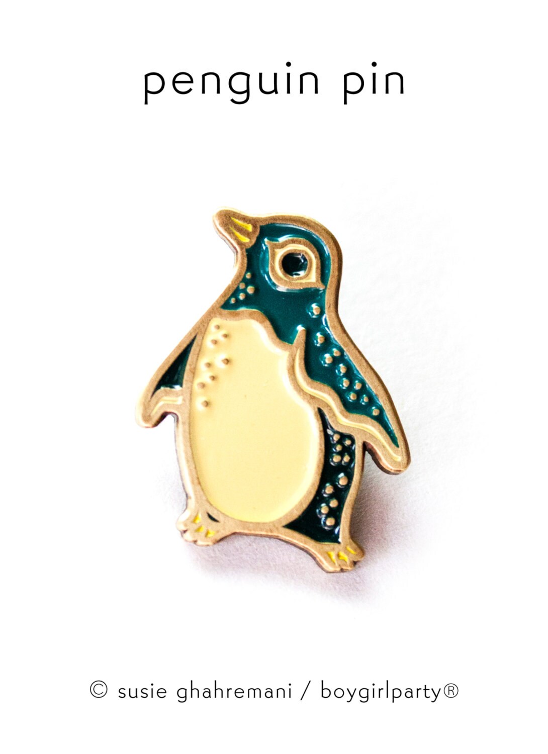 Pinguin Emaille Pin, Brosche, Pin, Pin von boygirlparty