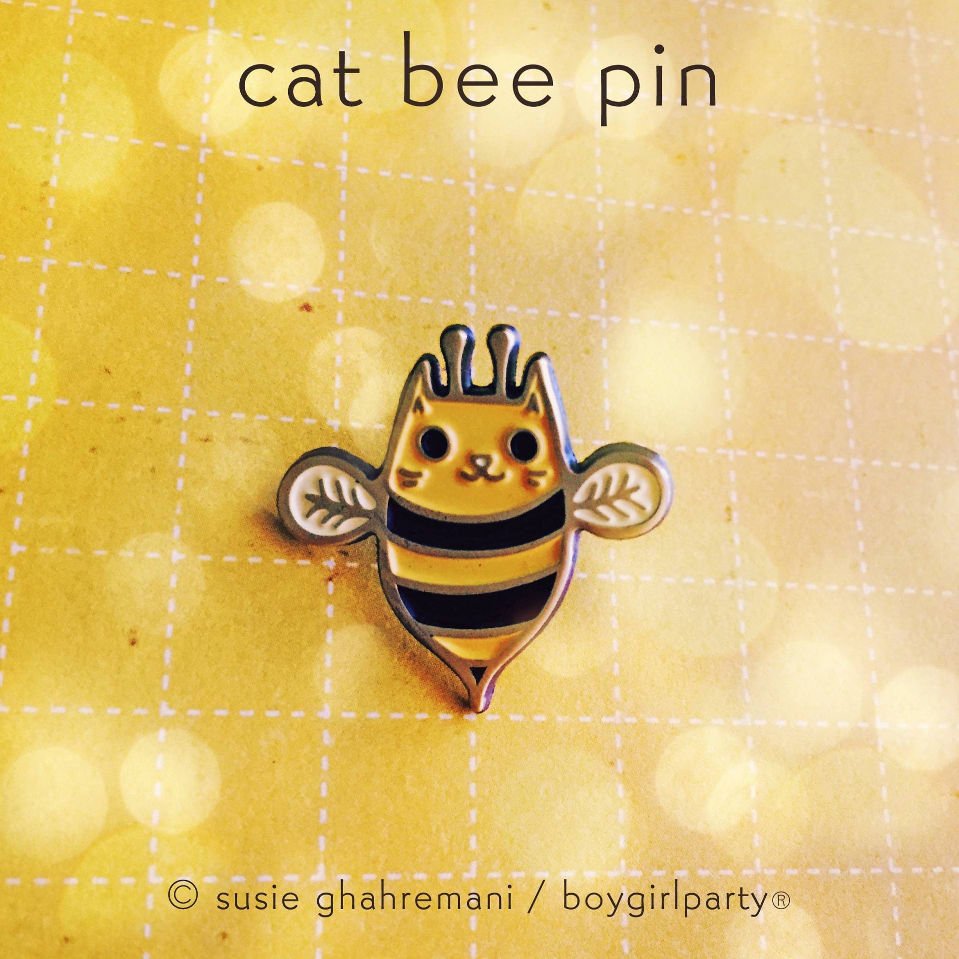 Queen Bee Pin - Bienen Emaille Hummel Katze Biene Pin, Honigbienen Unter Dem Motto Geschenke Umwelt Pins von boygirlparty