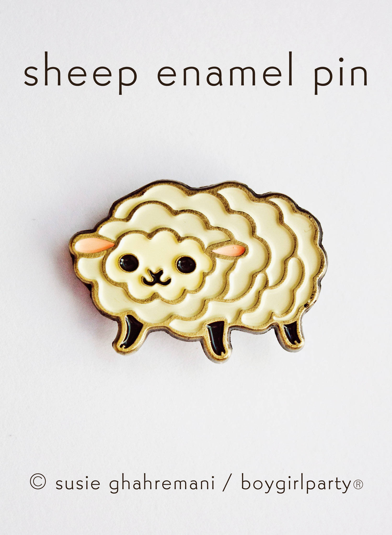 Strickgeschenke, Schafnadel, Kawaii Enamel Pin, Stricknadeln, Niedliche Pins, Schafsgeschenke Lammnadel, Tiernadel, Strick-Emaille-Pin von boygirlparty