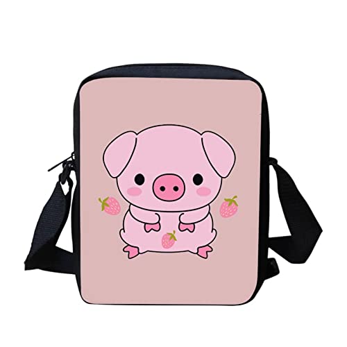 Damen-Umhängetasche, Schmetterling-Design, Violett, Strawberry Pig, Einheitsgröße Damen-Umhängetasche, Schmetterling-Design, Violett, Strawberry Pig, Einheitsgröße von bqabhu