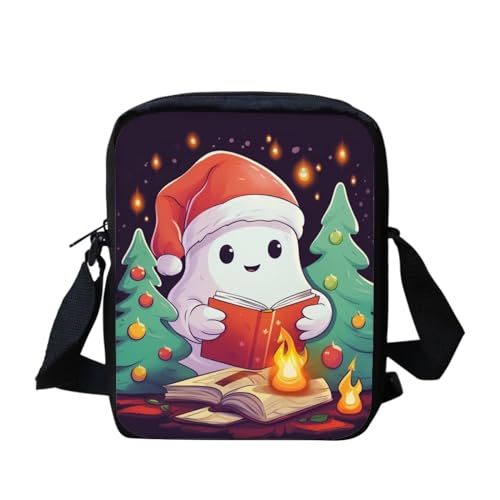 Kleine Umhängetasche mit Weihnachtsgeist, für Damen und Herren, Schultertasche, Kuriertasche, Weihnachtsgeist, Einheitsgröße von bqabhu