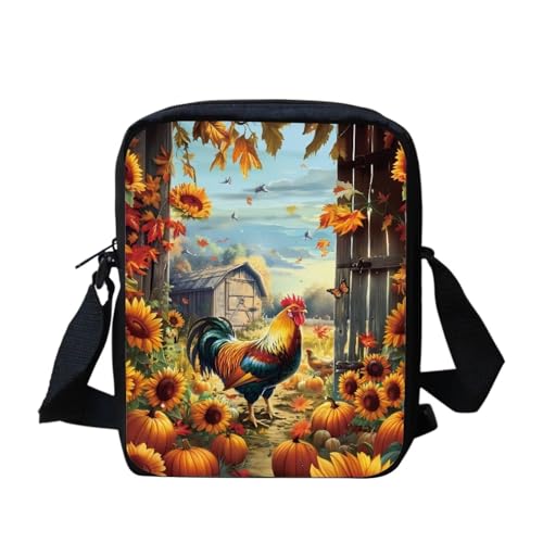 Native Southwest American Aztec Navajo Horse Messenger Bag Small Hobo Crossbody Bag with Multiple Pockets Casual Shoulder Tote Bag, Hühnerblumen, Einheitsgröße von bqabhu