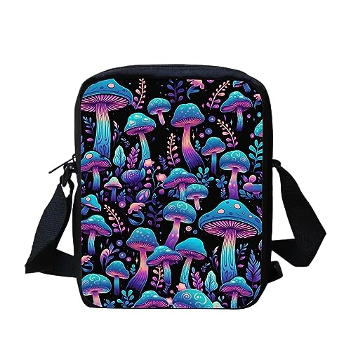 Umhängetasche mit weihnachtlicher Katze, für Damen, Mini-Umhängetasche, süße Umhängetasche, Schultertasche für Damen und Herren, kleine Umhängetasche, Mini-Handygeldbörse, Geldbörse mit Reißverschluss von bqabhu