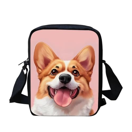 Umhängetasche mit weihnachtlicher Katze, für Damen, Mini-Umhängetasche, süße Umhängetasche, Schultertasche für Damen und Herren, kleine Umhängetasche, Mini-Handygeldbörse, Geldbörse mit Reißverschluss von bqabhu