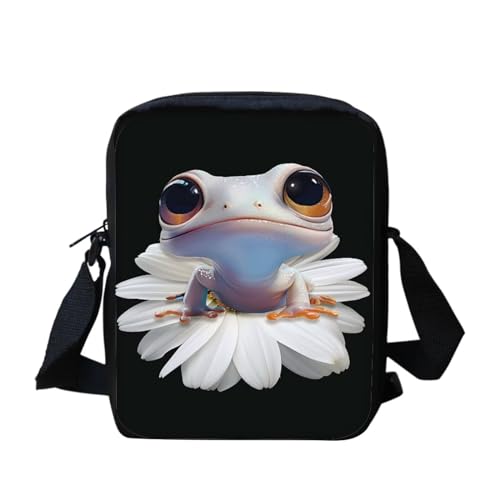 Umhängetasche mit weihnachtlicher Katze, für Damen, Mini-Umhängetasche, süße Umhängetasche, Schultertasche für Damen und Herren, kleine Umhängetasche, Mini-Handygeldbörse, Geldbörse mit Reißverschluss von bqabhu