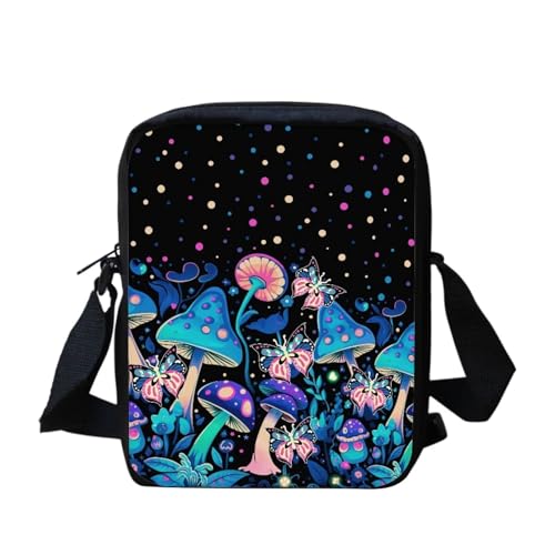 Umhängetasche mit weihnachtlicher Katze, für Damen, Mini-Umhängetasche, süße Umhängetasche, Schultertasche für Damen und Herren, kleine Umhängetasche, Mini-Handygeldbörse, Geldbörse mit Reißverschluss von bqabhu