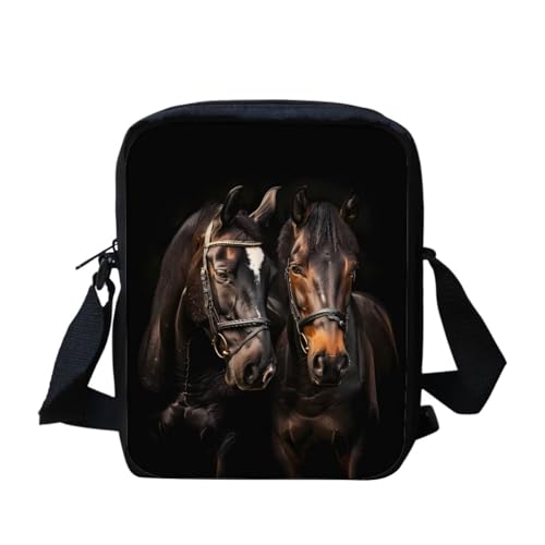 Umhängetasche mit weihnachtlicher Katze, für Damen, Mini-Umhängetasche, süße Umhängetasche, Schultertasche für Damen und Herren, kleine Umhängetasche, Mini-Handygeldbörse, Geldbörse mit Reißverschluss von bqabhu