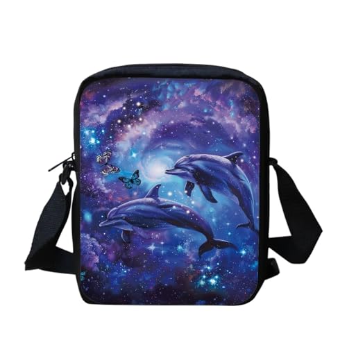 Umhängetasche mit weihnachtlicher Katze, für Damen, Mini-Umhängetasche, süße Umhängetasche, Schultertasche für Damen und Herren, kleine Umhängetasche, Mini-Handygeldbörse, Geldbörse mit Reißverschluss von bqabhu