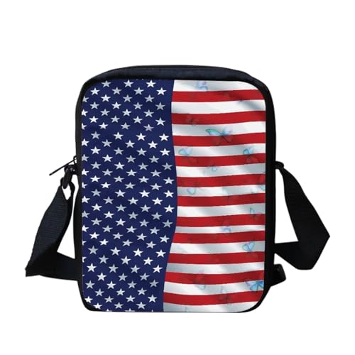 Umhängetasche mit weihnachtlicher Katze, für Damen, Mini-Umhängetasche, süße Umhängetasche, Schultertasche für Damen und Herren, kleine Umhängetasche, Mini-Handygeldbörse, Geldbörse mit Reißverschluss von bqabhu